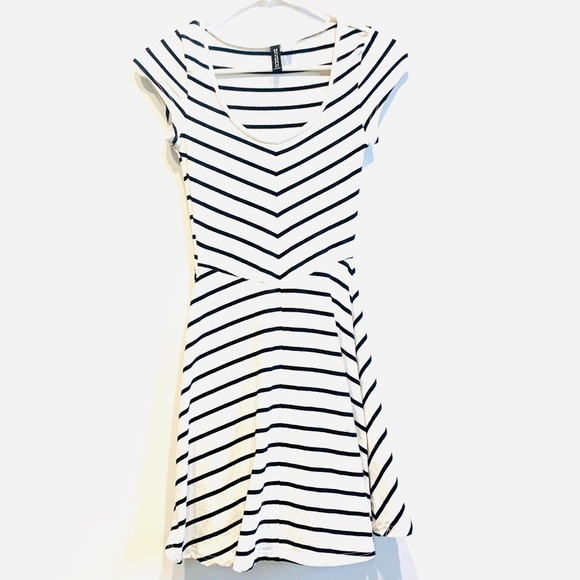 H&M Dresses & Skirts - H&M Dress with Stripes in White